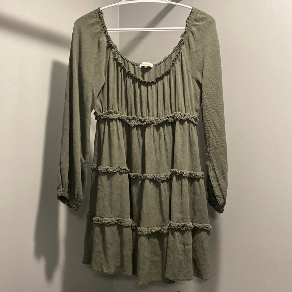 Boot barn green flowing dress BRAND NEW